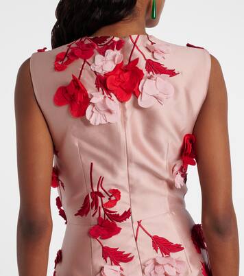 Floral-appliqué cocktail dress | Erdem