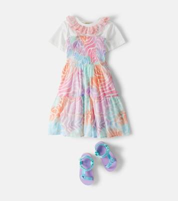Bedrucktes Kleid aus Baumwolle | Stella McCartney Kids