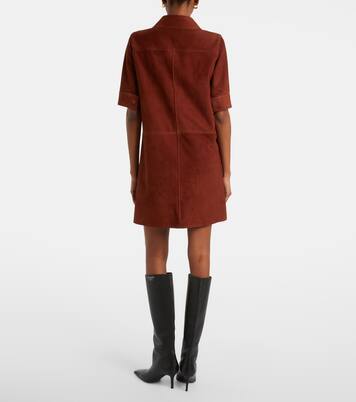 Suede polo dress | Yves Salomon