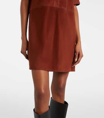 Suede polo dress | Yves Salomon