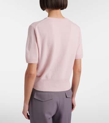 Pullover cropped in lana e cashmere | Jil Sander