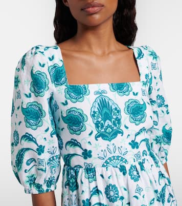 Kos paisley linen minidress | Heidi Klein