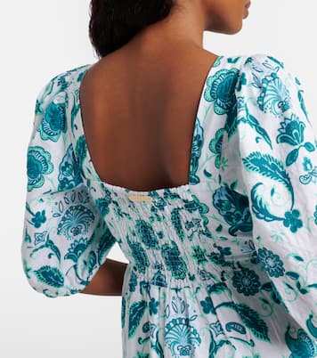 Kos paisley linen minidress | Heidi Klein