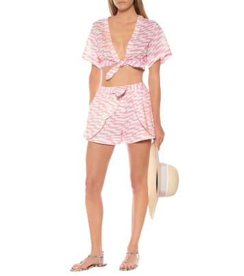 Short Bella imprimé en coton | Alexandra Miro