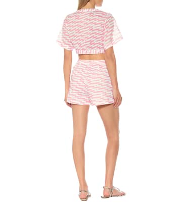 Short Bella imprimé en coton | Alexandra Miro