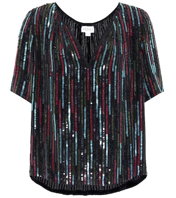 Top Nikky a righe con paillettes | Velvet