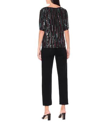 Top Nikky a righe con paillettes | Velvet
