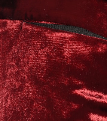 High-Rise-Hose aus Samt | Ann Demeulemeester
