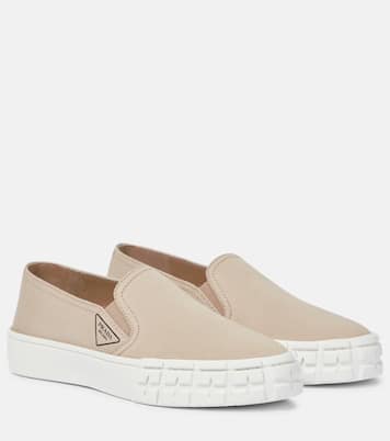 Baskets slip-on Wheel à plateforme | Prada