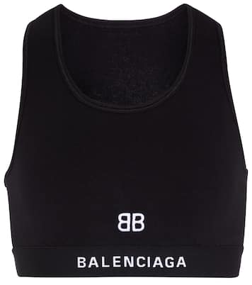 Sujetador deportivo de punto de algodón | Balenciaga