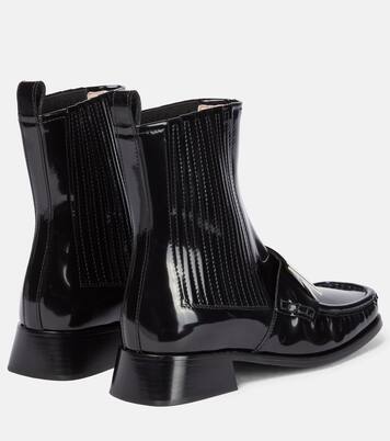Preppy Viv' patent leather Chelsea boots | Roger Vivier
