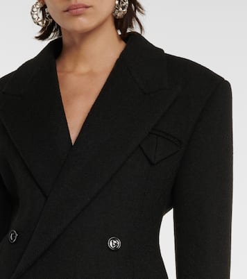 Double-breasted wool-blend blazer | Bottega Veneta