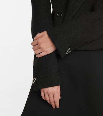 Double-breasted wool-blend blazer | Bottega Veneta
