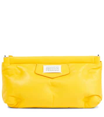 Red Carpet Glam Slam leather clutch | Maison Margiela