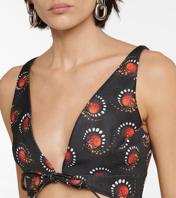Bedrucktes Cropped-Top | Rabanne