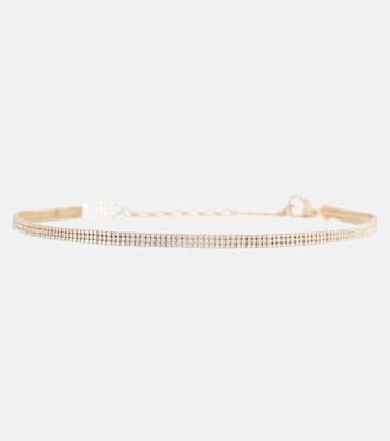 18kt tri-colored gold necklace with diamonds | Shay Jewelry