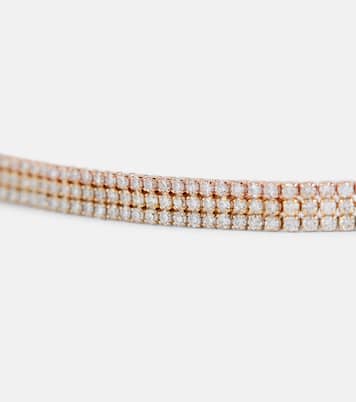 18kt tri-colored gold necklace with diamonds | Shay Jewelry