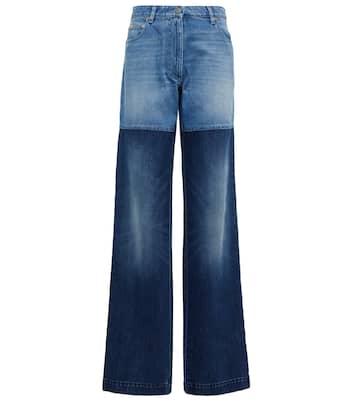Jeans a gamba larga bicolore | Peter Do