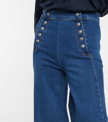 Jeans anchos Sailor Snap de tiro alto | Frame