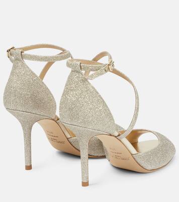 Emsy 85 glitter sandals | Jimmy Choo