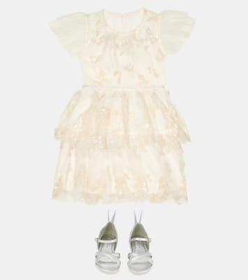 Kleid mit Pailletten | Self-Portrait Kids