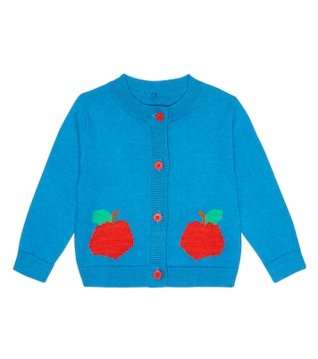 Baby - Cardigan in cotone con intarsio | Stella McCartney Kids