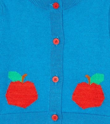 Baby - Cardigan in cotone con intarsio | Stella McCartney Kids