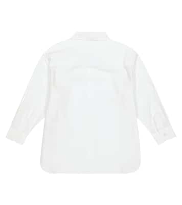 Camisa de algodón con logo | Balmain Kids