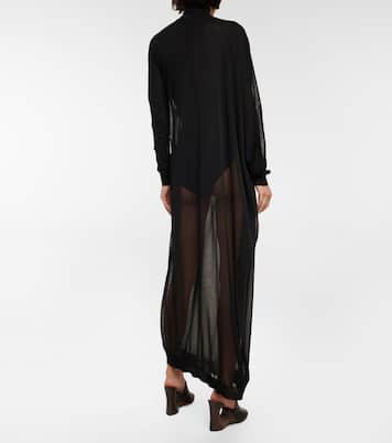Abito lungo semitrasparente | Alaïa