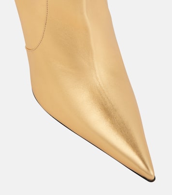 Botas altas de piel laminadas | Blumarine