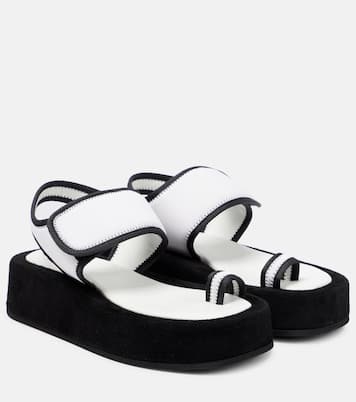 Sandali in neoprene e suede con platform | Wardrobe.NYC