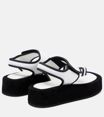 Sandali in neoprene e suede con platform | Wardrobe.NYC