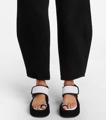 Sandali in neoprene e suede con platform | Wardrobe.NYC
