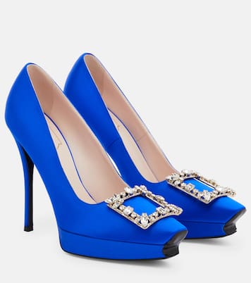 Escarpins en satin à ornements | Roger Vivier