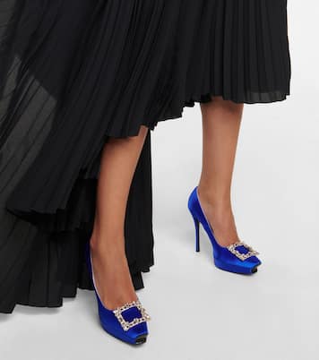 Escarpins en satin à ornements | Roger Vivier