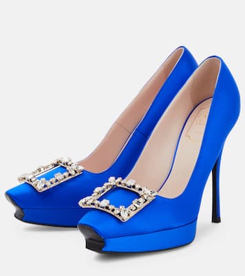 Escarpins en satin à ornements | Roger Vivier