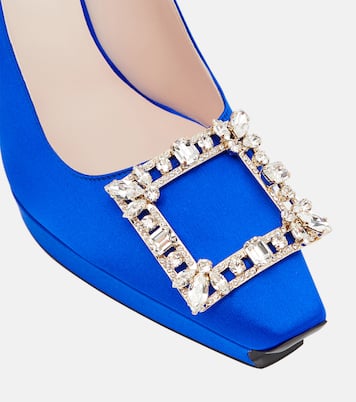 Escarpins en satin à ornements | Roger Vivier