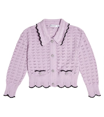 Purple wool cardigan sale