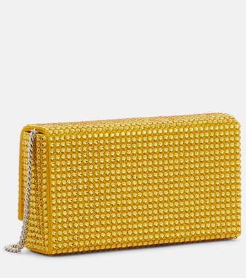 Pochette Paloma Micro en satin à ornements | Amina Muaddi