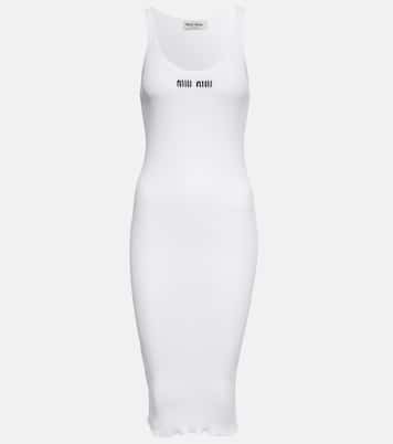 Midikleid aus Baumwoll-Jersey | Miu Miu