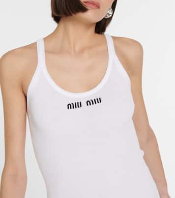 Midikleid aus Baumwoll-Jersey | Miu Miu