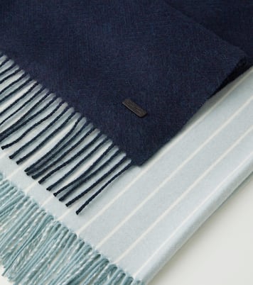 Pinstriped cashmere throw | Loro Piana