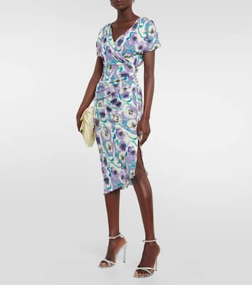 Havana printed jersey midi dress | Diane von Furstenberg