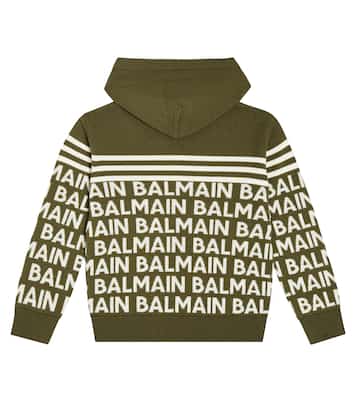 Sudadera en mezcla de lana con logo | Balmain Kids