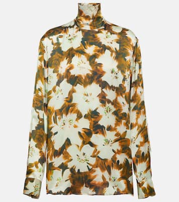 Top Contisy en soie à fleurs | Dries Van Noten