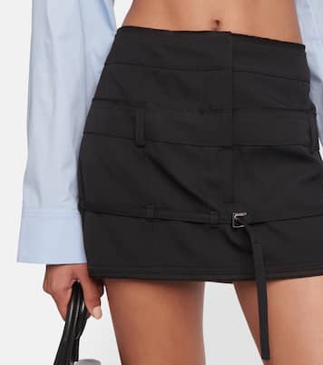 Mini-jupe Caraco en laine vierge | Jacquemus