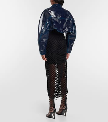 Cropped-Jacke aus Lederimitat | Alaïa