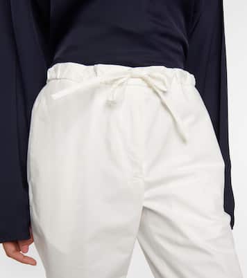 Pantaloni regular cropped in cotone | Jil Sander