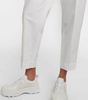 Pantaloni regular cropped in cotone | Jil Sander