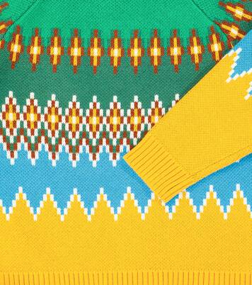 Jersey de algodón y lana Fair Isle | Stella McCartney Kids